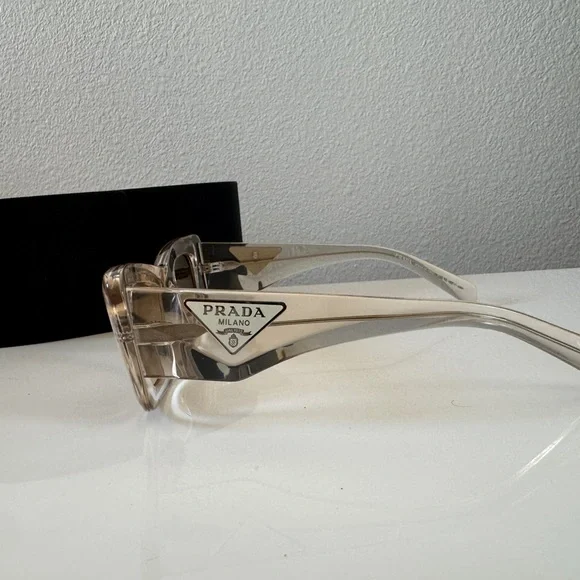 Prada Transparent and Tan Sunglasses - Picture 5 of 15